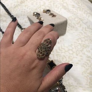 - Stella & Dot Haven ring adjustable gold